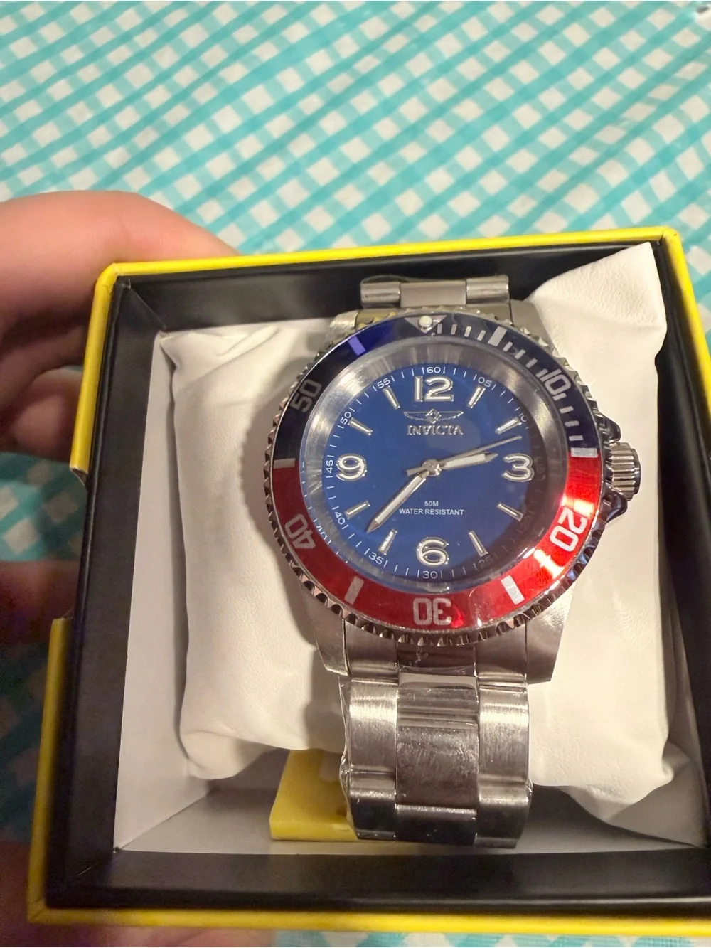 Brand New Invicta Specialty Men’s Watch- 40mm, Steel, “Pepsi” Dial